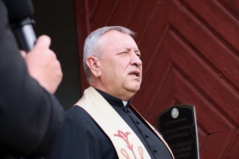 In Belarus, a priest is being held in a KGB detention facility, he has suffered a heart attack